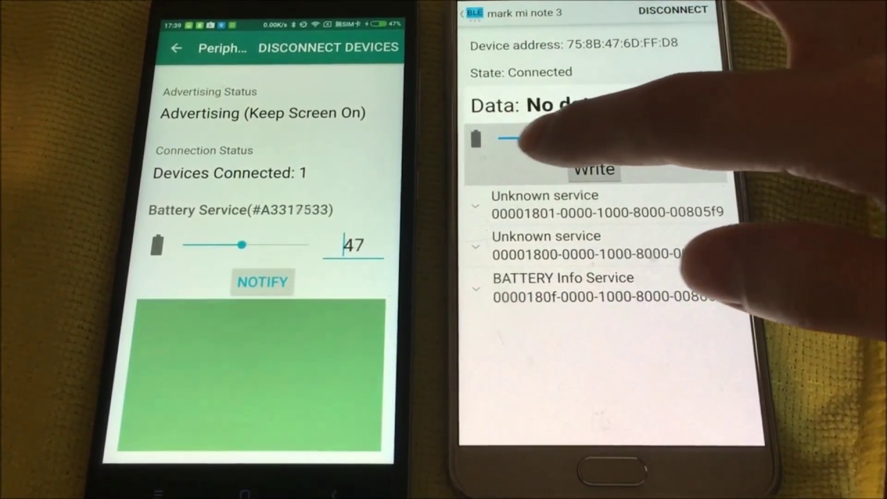 Android BLE Read/Write Demo - YouTube