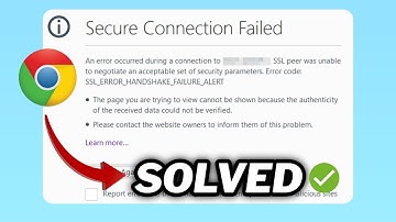 (FIXED) SSL_ERROR_HANDSHAKE_FAILURE_ALERT error in windows 10/11