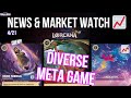 Lorcana MARKET WATCH &amp; NEWS (SO Many Different Top Decks)- Ep. 170 Monday 4/21