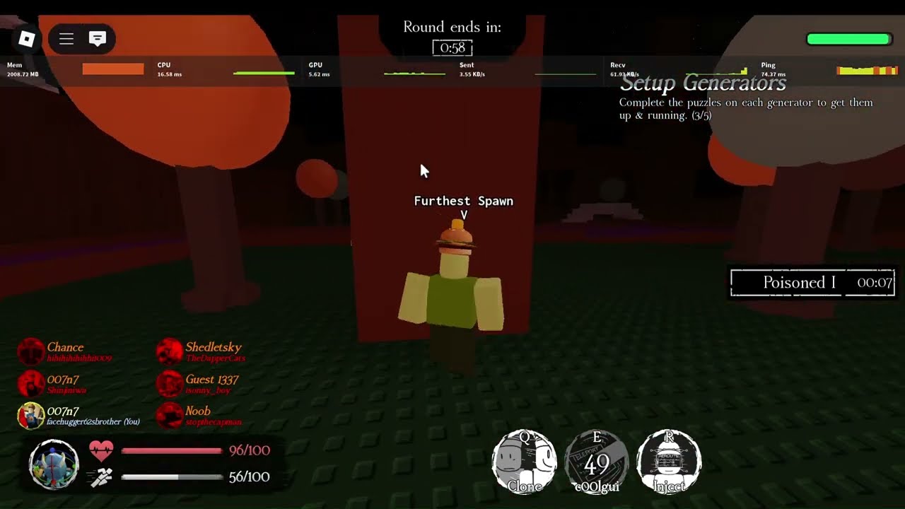 Plead gameplay on haunted mansion map