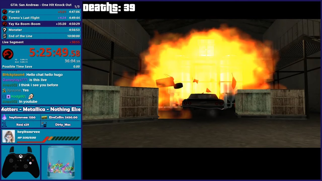 GTA San Andreas One HP Speedrun - San Fierro - Hugo_One Twitch Stream ...