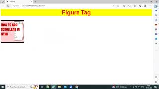 How to use figure tag in HTML