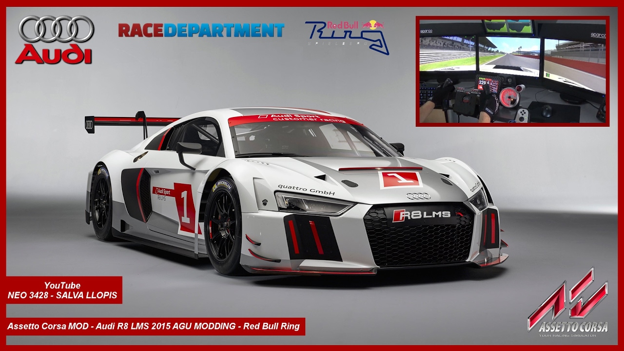 Assetto Corsa MOD | Audi R8 LMS | AGU MODDING | Red Bull Ring - YouTube