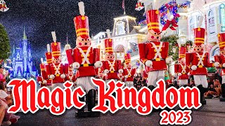 Mickey's Once Upon A Christmastime Parade 2023 4K FULL SHOW Magic Kingdom, Walt Disney World