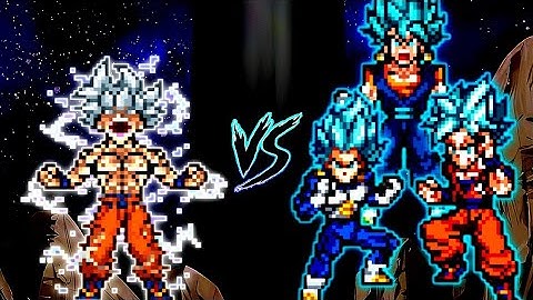 Son Goku DBS V7 OP (all form) VS Fusion Vegito V2 OP (Goku & Vegeta) in Jump Force Mugen