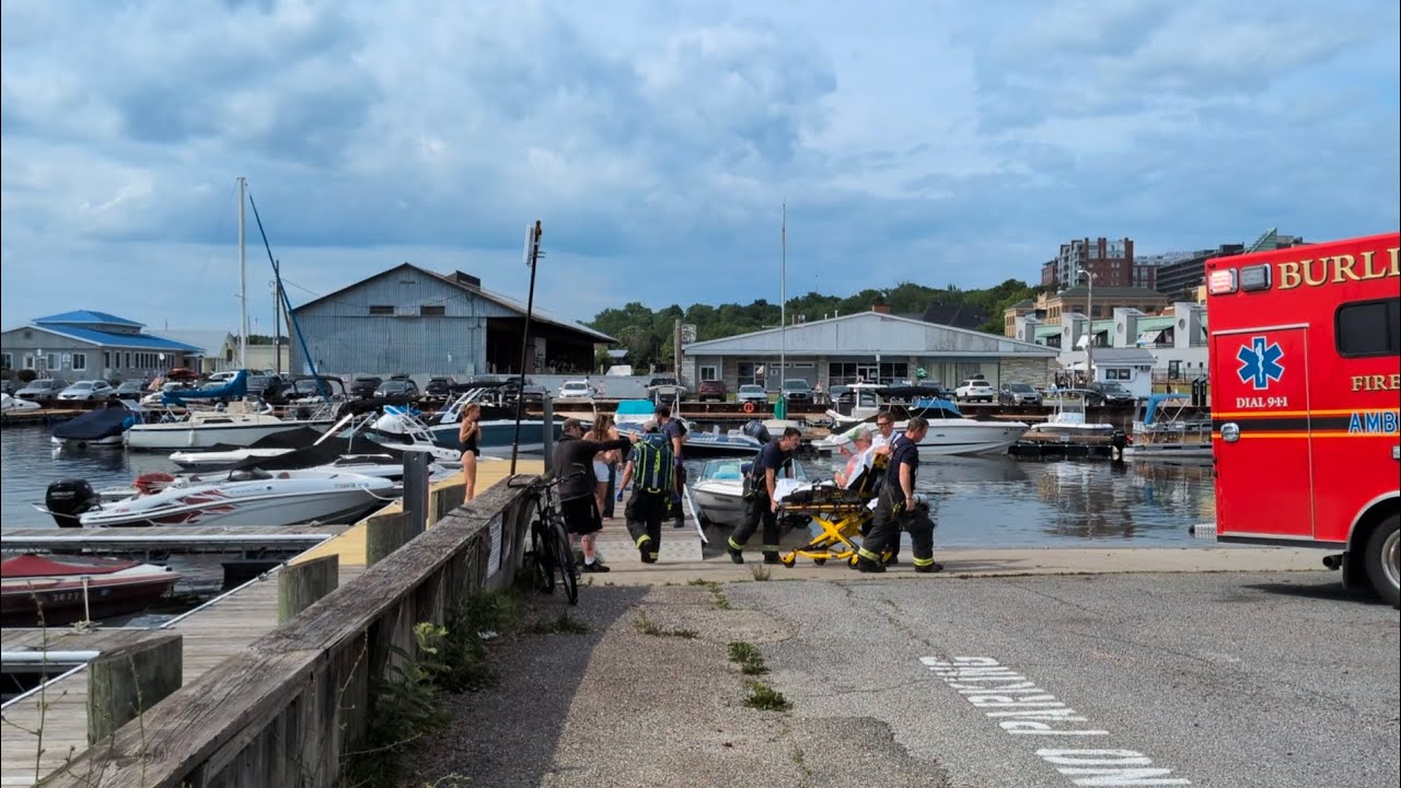Perkins Pier Medical Call – Burlington Fire Responds