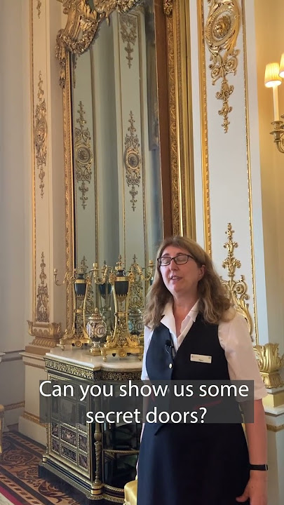 Can you show us a secret door inside Buckingham Palace?