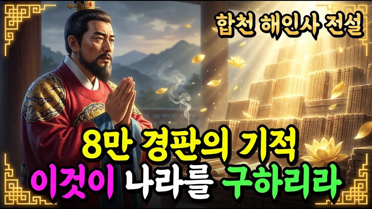[불교이야기] 몽골군이 쳐들어온 날, 왜 왕은 8만 개의 경판을 새기라 했을까?ㅣ합천 해인사 전설ㅣ자면서 듣는 불교이야기ㅣ불교소설