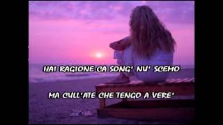 Video thumbnail of "Mente e cuore solo pianoforte karaoke"