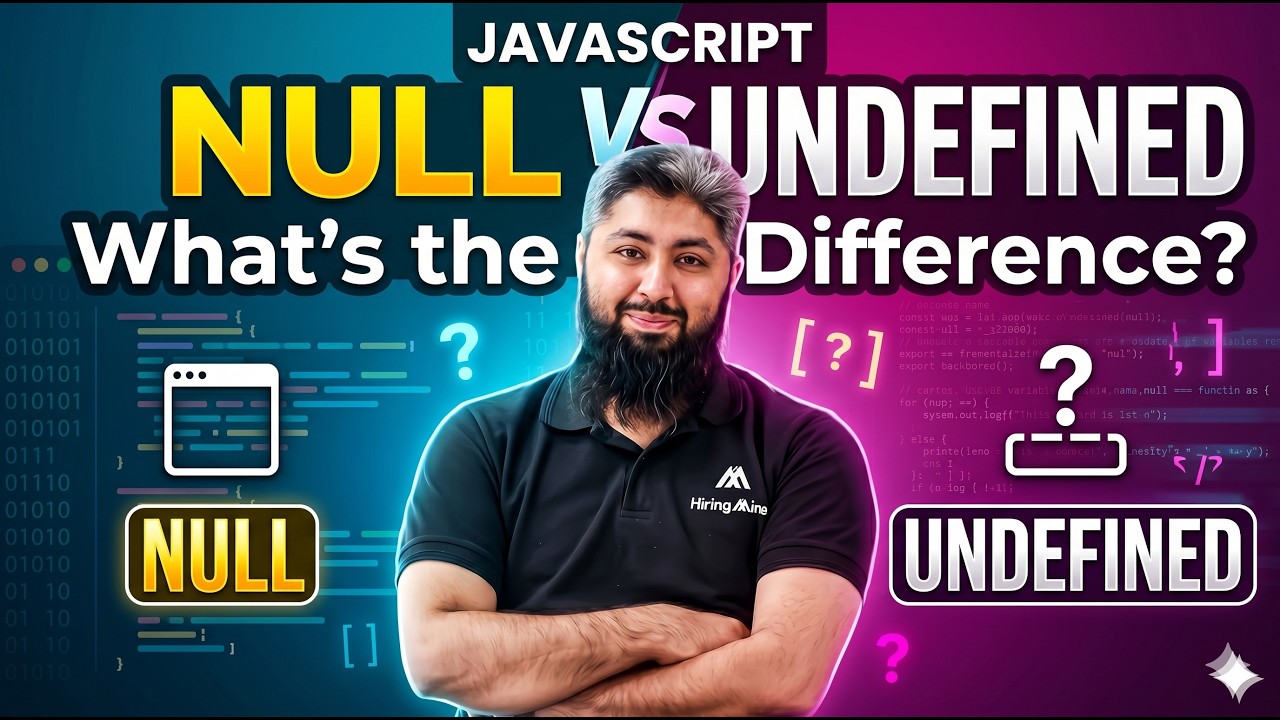 JavaScript Null vs Undefined | What’s the Difference? - YouTube