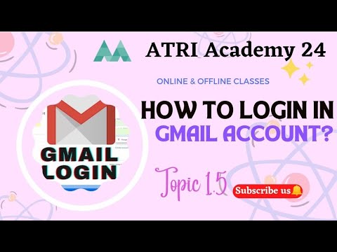ATRI Academy 24: how to login in GMail account. #computercourse #classnotes #like #share #comment