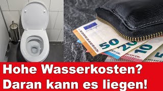 Plötzlich Hohe Wasserkosten? Daran Kann Es Liegen