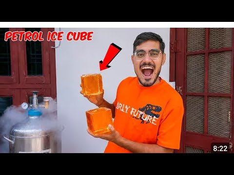 We made solid petrol kya petrol ke barf ban payege 24 v24challange 