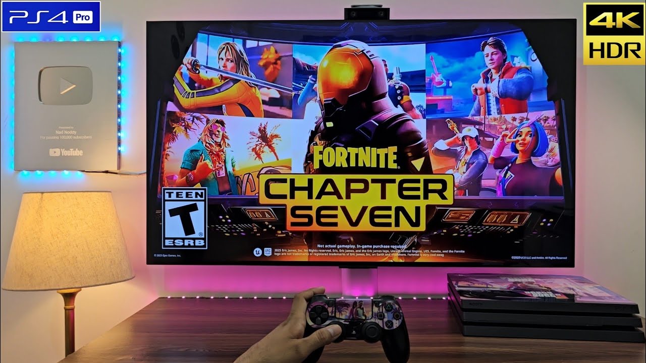 Fortnite Chapter 7 on PS4 PRO Runs Great 😍 | 4K HDR 60FPS Gameplay