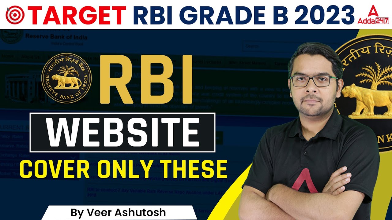RBI Grade B 2023 Preparation | How to Cover RBI Website | Target RBI ...