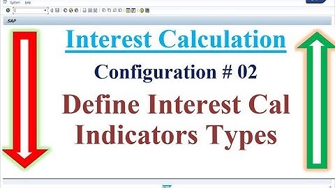 Interest Calculation Config 02 Define Interest Cal indicators  type (OB46)