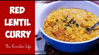 Red Lentil Curry (In the Pressure Cooker) Vegan // Dairy Free