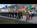 Парад победы 9 мая 2018 с участниками школ Первомайского района города Новосибирск