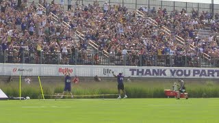 Today was the first day camp was open to fans.