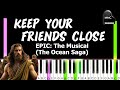Keep Your Friends Close - EPIC THE MUSICAL by Jorge Rivera-Herrans synthesia piano tutorial