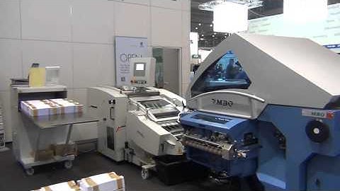 MBO K8 Perfection Combi Folder running signature work using Automated Delta 502 Bander