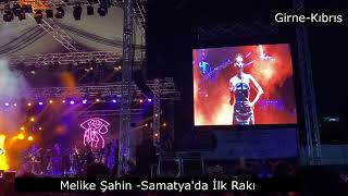 Melike Şahin Kıbrısta Konser Verdi - Samatyada İlk Rakı