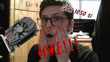 My GTX 1050 ti is FAKE! (GTS 450)