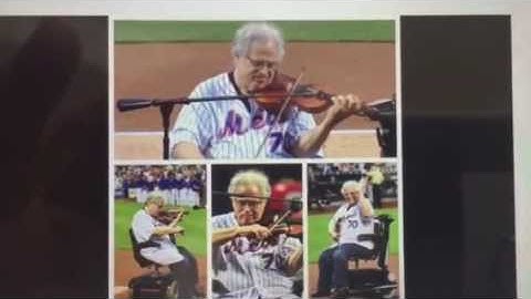 Perlman plays anthem at mets game