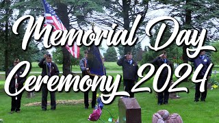 American Legion Post #292 Memorial Day Ceremony (May 27th, 2024)