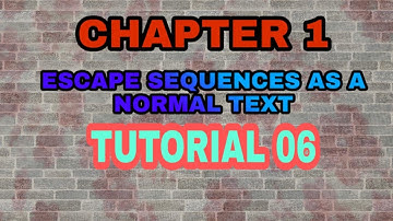 PYTHON 3 COMPLETE TUTORIAL|CHAPTER 1 | ESCAPE SEQUENCES AS A NORMAL TEXT