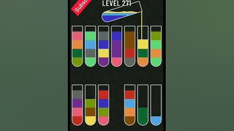 Water sort puzzle level 271