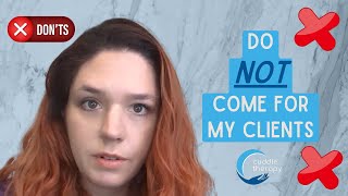 Do NOT Come for My Clients from Your Cuddle Therapist Keeley Shoup