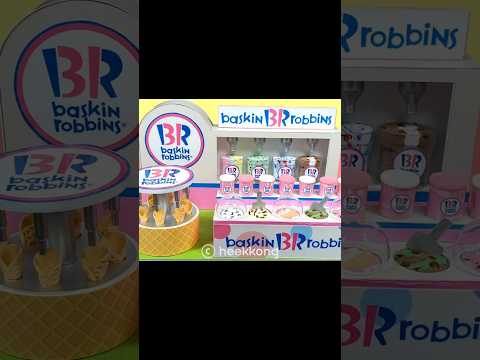#shorts DIY Miniature carboard shop # Making miniature <strong>Baskin</strong> <strong>Robbins</strong> Factory