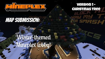 Winter-themed Mineplex Lobby submission! - Christmas Tree in center