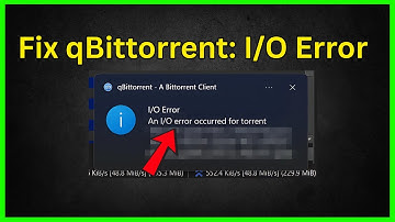 qBittorrent: I/O Error (Quick fix)