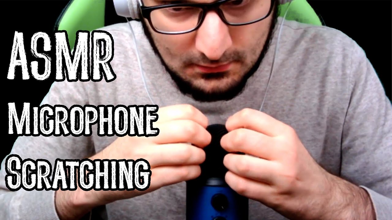 ASMR Microphone Scratching and Brushing | Fluffy Mic | No Talking - YouTube