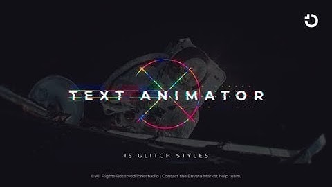 Glitch Text Animator | After Effects Template