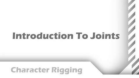 Simple Character Rigging in Maya 2016 - Part 1: Introduction to Joints