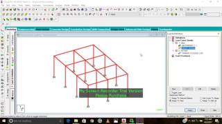 how to constuct, analyze and design 3d single story building in staad pro  day 2