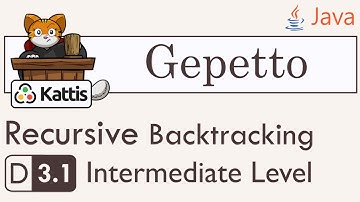 CP-3.003 - Recursive Backtracking - Geppetto (Kattis)