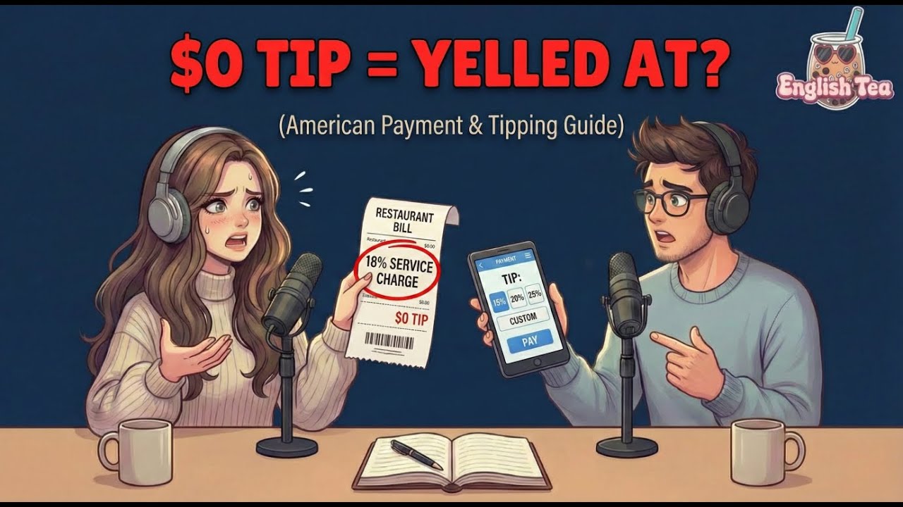 Tipped $0 and They Yelled | New Immigrant Life | English Listening Practice