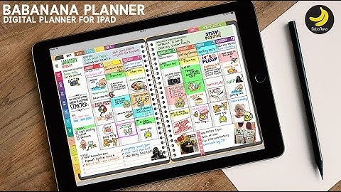 Digital Planner for GoodNotes on iPad/iPad Pro with functioning tabs.