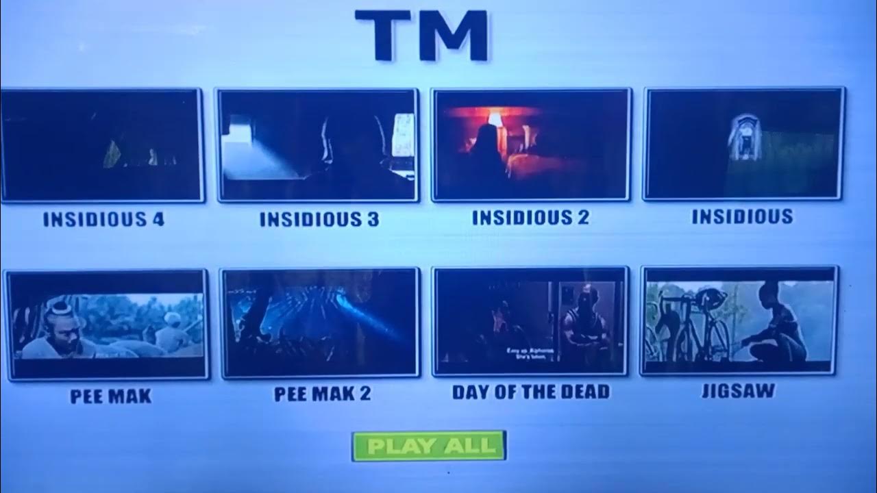 insidious 41 pee mak jigsaw (TM) dvd menu YouTube