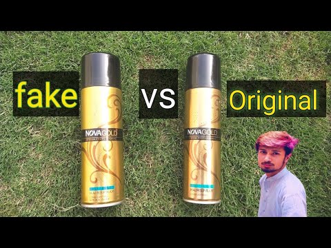 How to purchase original nova gold spray | Original vs fake nova gold spray  | Cosmetic Facts - YouTube