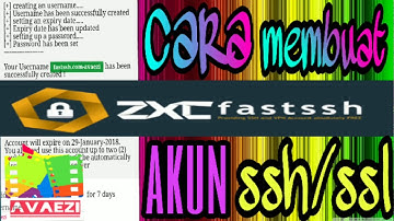 Tutorial cepat membuat akun ssh/ssl di fastssh