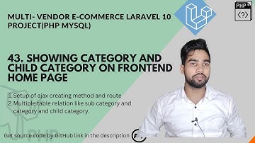 showing category , subcategory and childcategory data on frontend home page #Laravel10 #todospecial