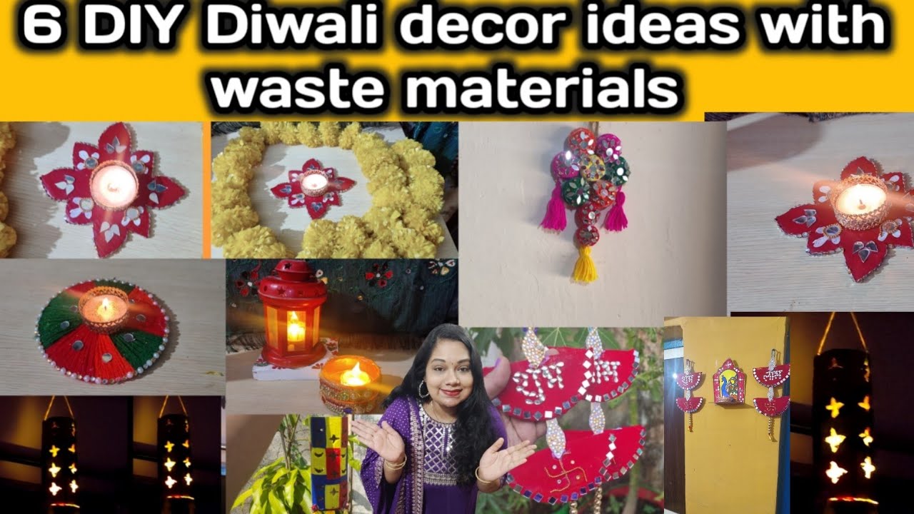 6 diy diwali decoration ideas from waste materials easy and quick