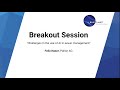 Blue planet breakout session  challenges in the use of ai in sewer management