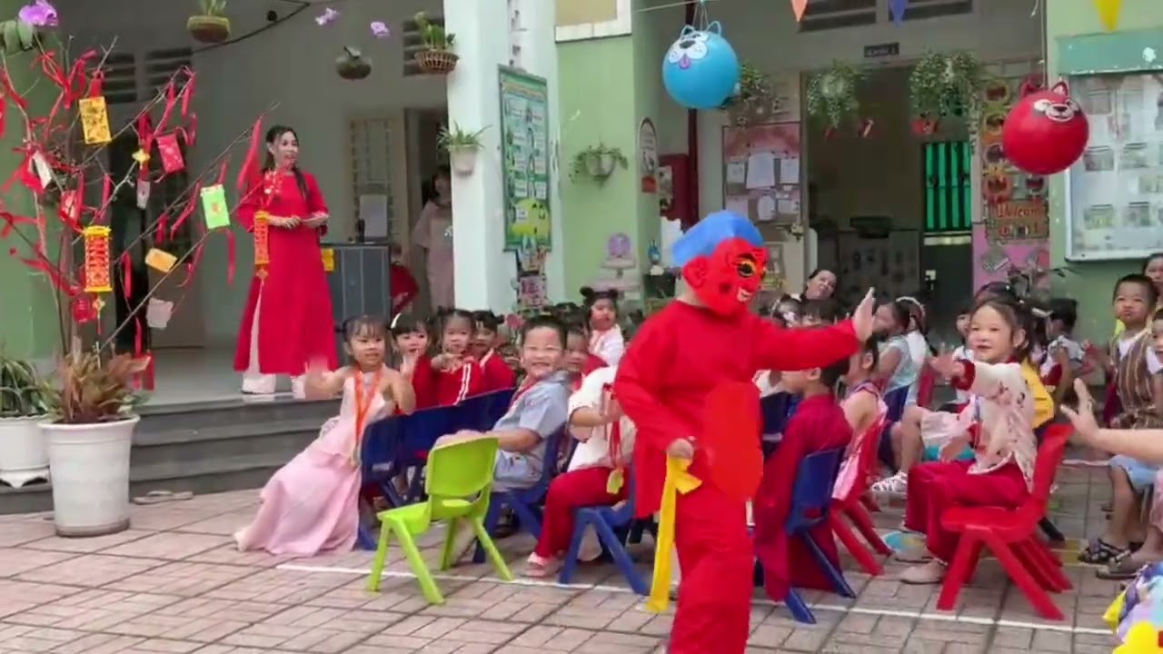 Bé vui xuân 2026. Mẫu giáo Nắng Xuân. Phường Long Hoa Tây Ninh