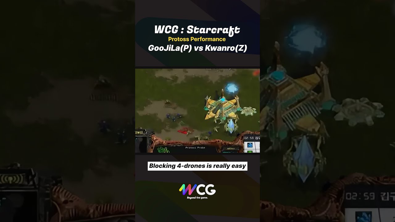  WCG Origin 4pool So Easy L Starcraft AI Upscaling Game GooJiLa Kwanro Protoss